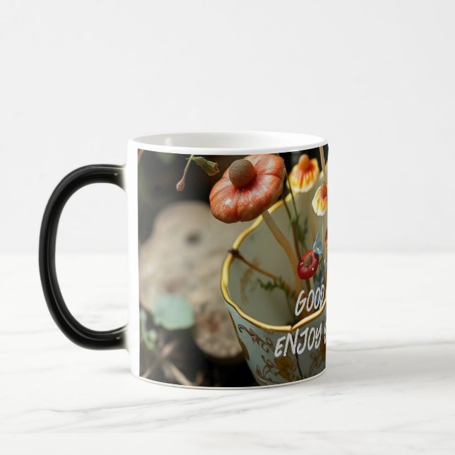 Good Morning Enchanted Teacup – Whimsical Forest C Magic Mug (Left)