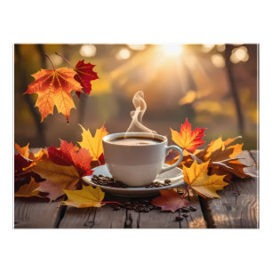 Good morning fall photo print