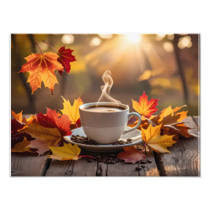 Good morning fall photo print