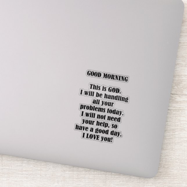 Good Morning from GOD (Detail)