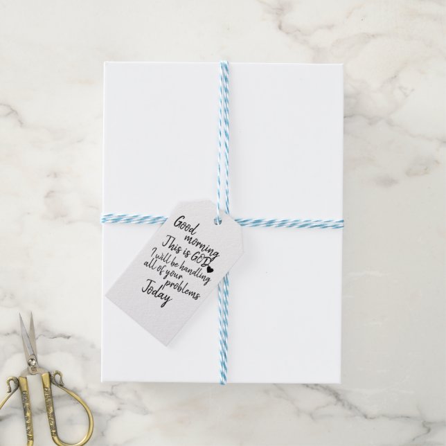 Good morning gift tags (With Twine)