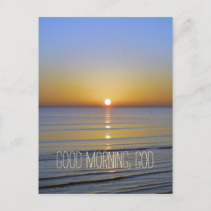 Good Morning, God Quote Postcard