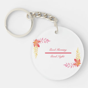 Good Morning & Good Night Acrylic Keychain