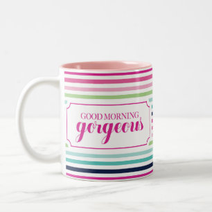 Good Morning Gorgeous Two-Tone Coffee Mug