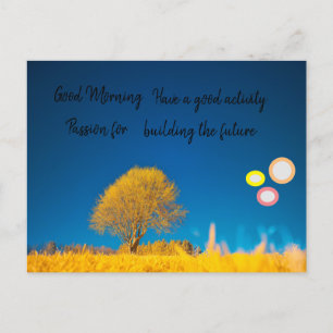 good morning  holiday postcard