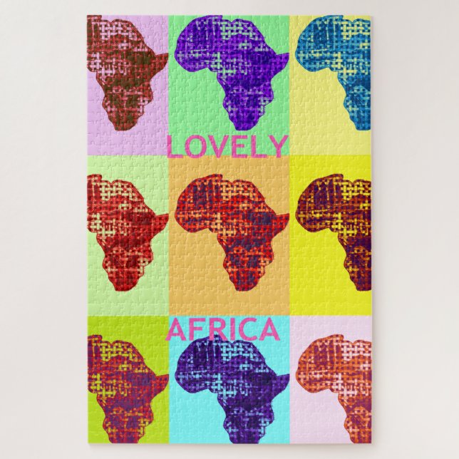 Good Morning Lovely Africa Have a Nice Day Jigsaw Puzzle (Vertical)