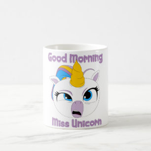 Good Morning Miss Unicorn   funny tired Unicorn T- Coffee Mug