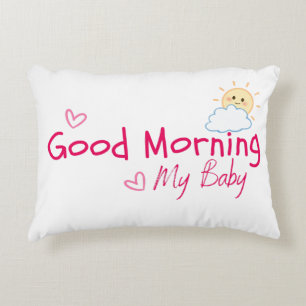 Good morning my baby designs decorative cushion