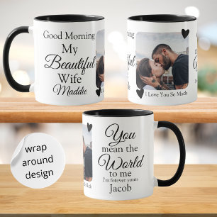 Good Morning My Beautiful Wife I Love You Photo Mug
