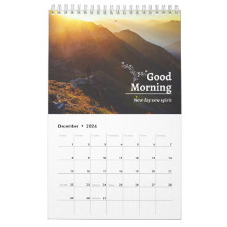 Good Morning nature Calendar