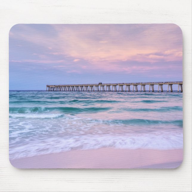 Good Morning Navarre Beach Pier Mouse Pad (Front)