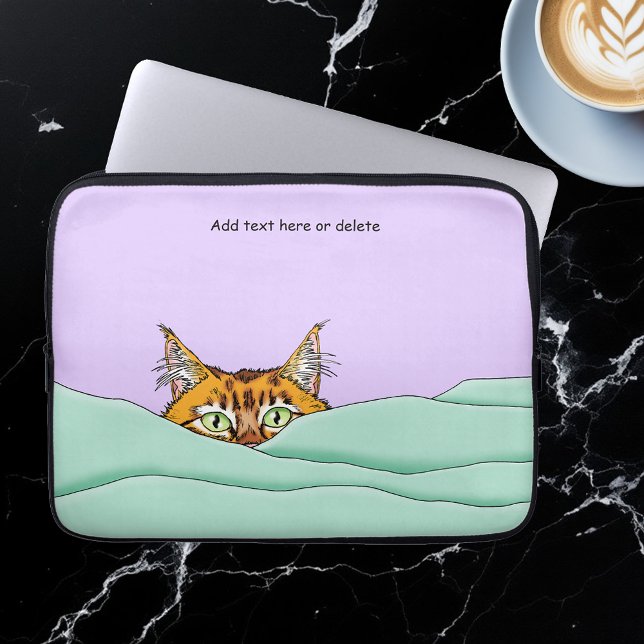 Good Morning Orange Cat Funny Laptop Sleeve (Creator Uploaded)