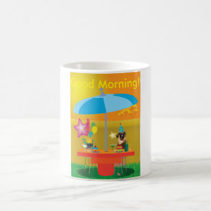 “Good Morning Party” Mug – Whimsical Cat & Dog