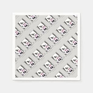 good morning pig napkin