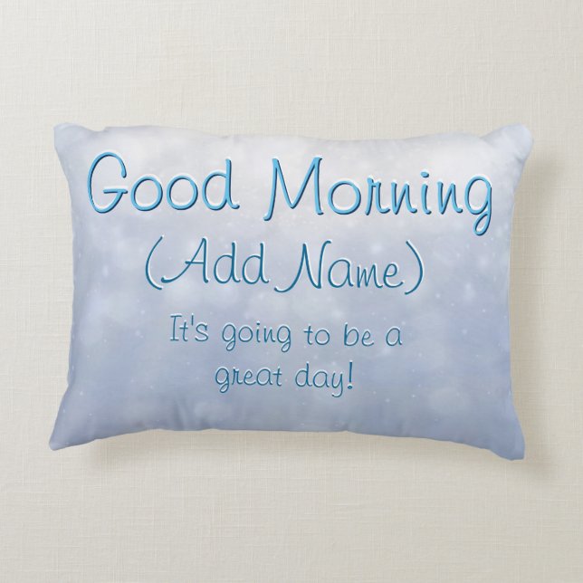 Good Morning Pillow (Back)