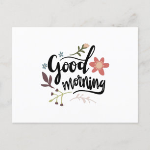 Good morning postcard