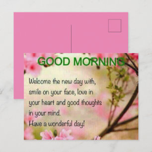 GOOD MORNING POSTCARD