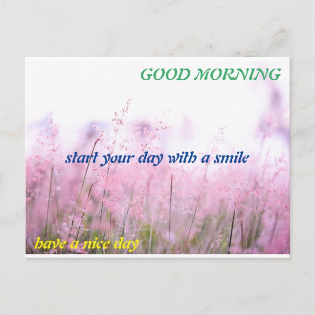 good morning postcard (Front)