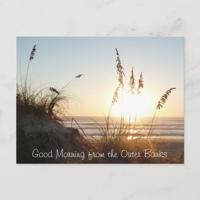 Good Morning Postcard - Outer Banks, NC (Front)