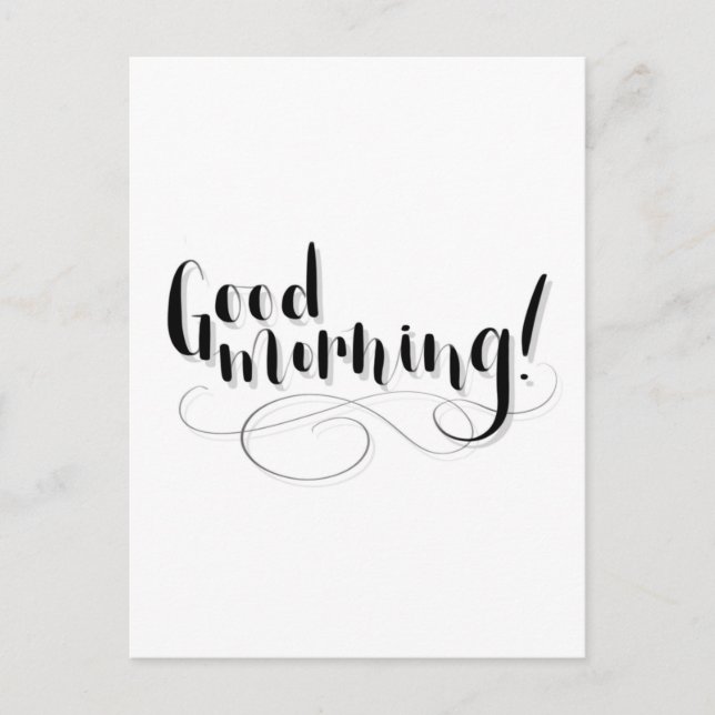Good Morning Print Postcard (Front)