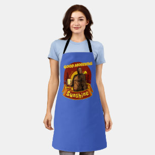 Good Morning Sunshine Bigfoot Coffee Humour Art Apron