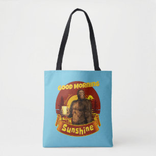 Good Morning Sunshine Bigfoot Coffee Humour Art Tote Bag