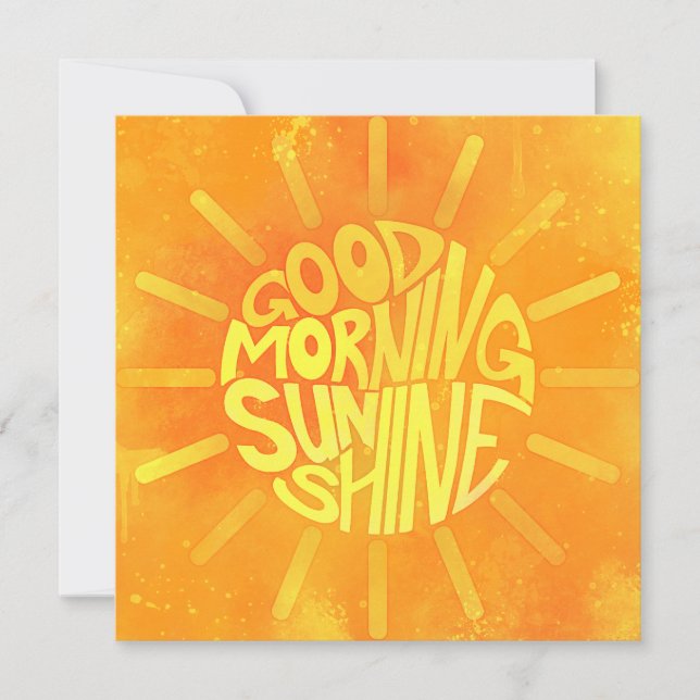 Good Morning, Sunshine! Card (Front)