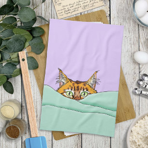 Good Morning Sunshine Cat Tea Towel