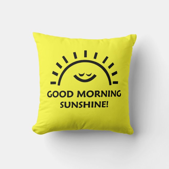 Good Morning Sunshine Cushion (Front)
