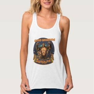 Good Morning Sunshine Funny Bigfoot Singlet