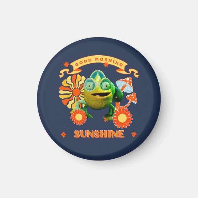 Good Morning Sunshine Funny Chameleon Magnet (Front)