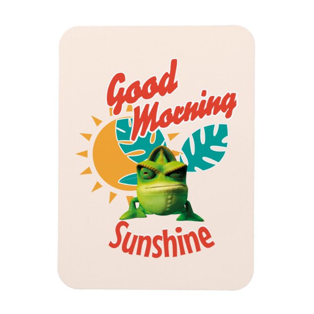 Good Morning Sunshine Funny Chameleon Magnet (Vertical)