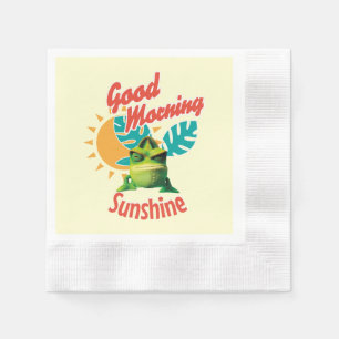 Good Morning Sunshine Funny Chameleon Napkin