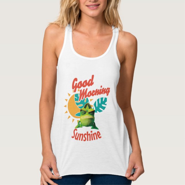 Good Morning Sunshine Funny Chameleon Singlet (Front)