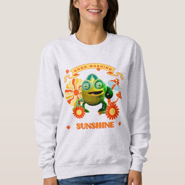 Good Morning Sunshine Funny Chameleon Sweatshirt (Front)