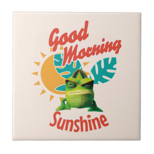 Good Morning Sunshine Funny Chameleon Tile
