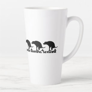 Good Morning Sunshine Funny Pooping Dog Latte Mug