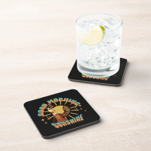 Good Morning Sunshine Funny Rooster Coaster