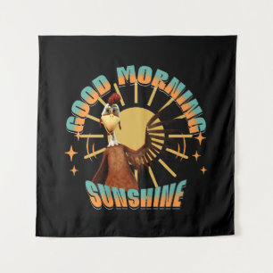 Good Morning Sunshine Funny Rooster Tapestry