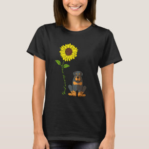 Good Morning Sunshine Love My Rottweiler Dog Mum T-Shirt