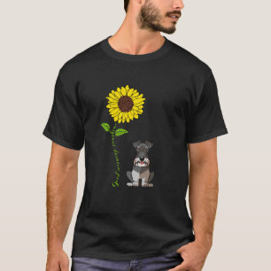 Good Morning Sunshine Miniature Schnauzer Sunflowe T-Shirt