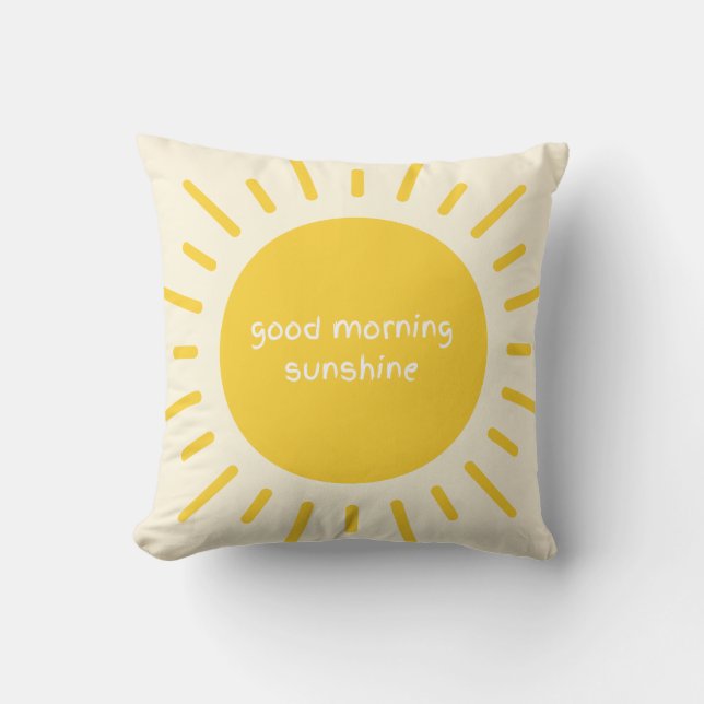 good morning sunshine nursery pillow (Front)
