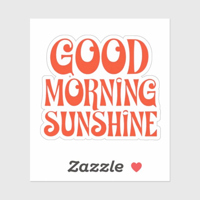 Good Morning Sunshine Retro Decor Print (Sheet)