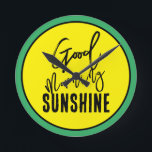 Good morning sunshine round clock<br><div class="desc">Good morning sunshine!</div>