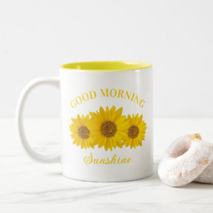Good Morning Sunshine Sunflower Coffee Mug
