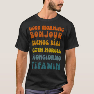 Good Morning, The Retro Multilingual Shirt