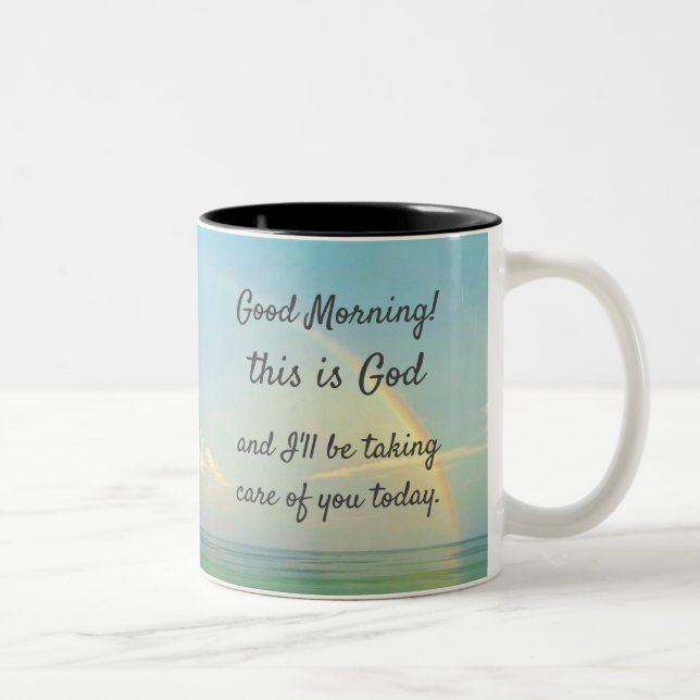 "Good morning, this is God" Coffee Mug (Right)