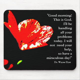 "Good morning! This is God" Mousepad