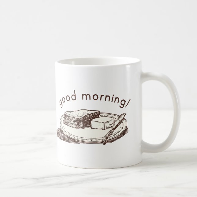 Good Morning Toast Coffee Mug (Right)