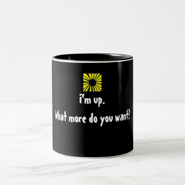 good morning Two-Tone coffee mug (Center)